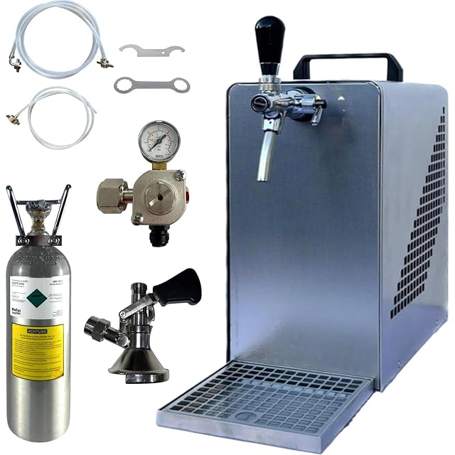 Refrigeratore di birra a passaggio diretto BieTal con rubinetto e regolatore CO2