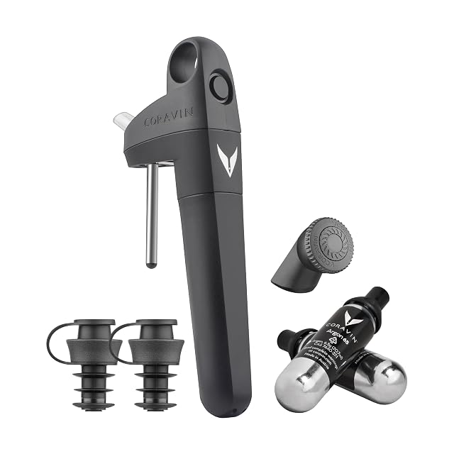 Sistema di conservazione del vino Coravin Pivot+, nero