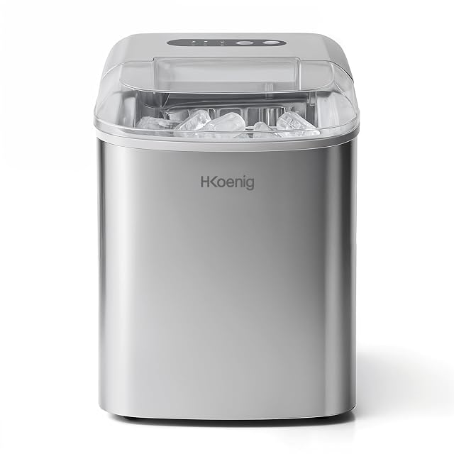 Macchina per il ghiaccio in acciaio inossidabile H.Koenig KB14