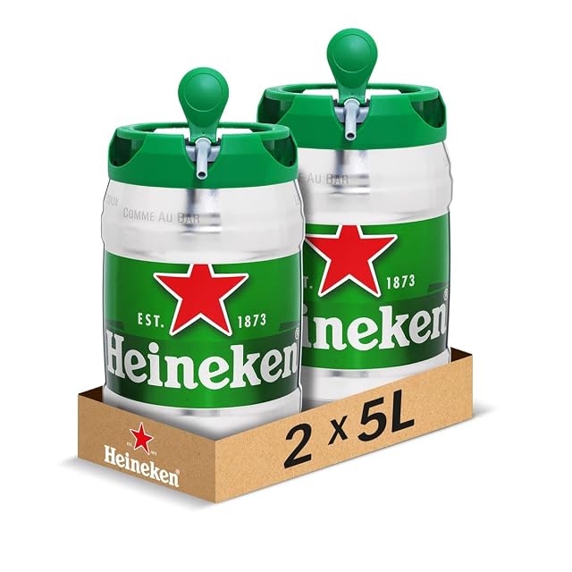Confezione da due fusti di birra Heineken da 5L