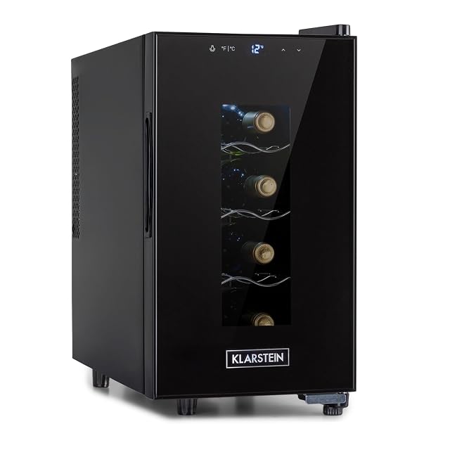 Vinoteca Klarstein Bellevin da 8 bottiglie con porta in vetro