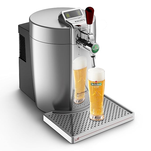 Spillatore di birra Krups Beertender Loft Edition, argento e cromato